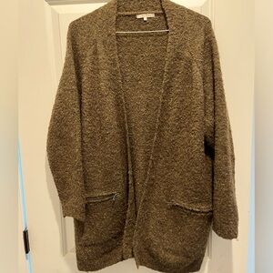 Willow & Clay olive green long cardigan